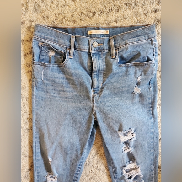 Levi's super skinny high rise jeans 30 x 30 - Picture 1 of 4